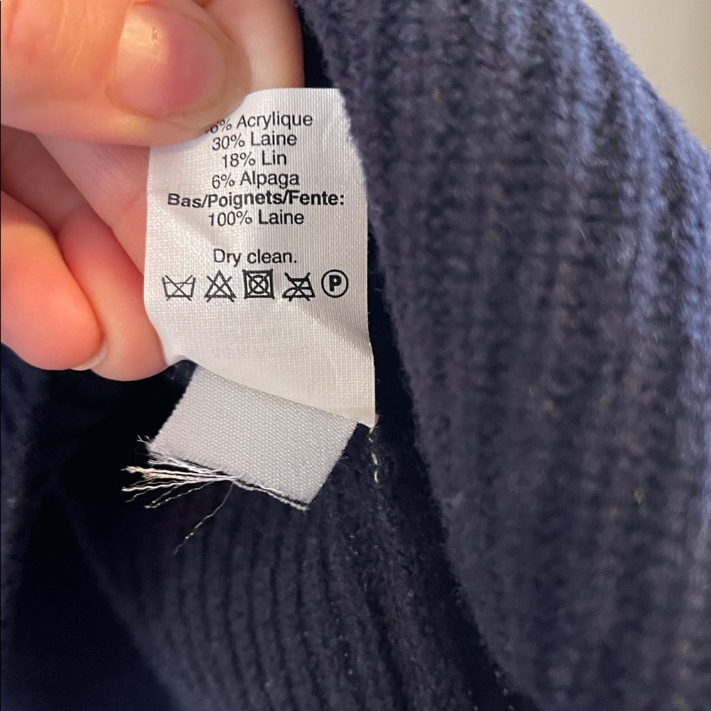 MADEWELL YARNMIX CARDIGAN MEDIUM WOOL ALPACA BLEND Size XS - Picture 7 of 8